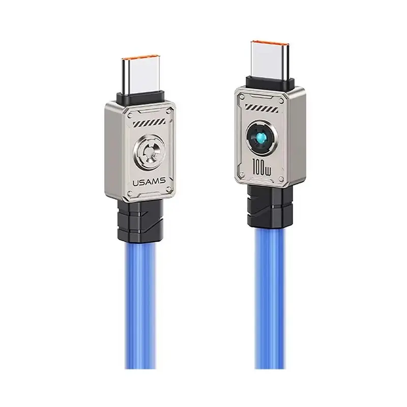 کابل شارژ USB-C to USB-C یوسمز مدل US-SJ684 با طول 1.2 متر توان 100 وات